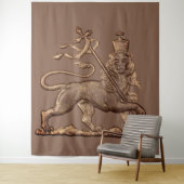 Lion of Judah Jah Army INI Haile Selassie Rasta Wandkleed (In situ)