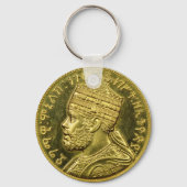 Lion of Judah Jah Army Menelik II Rasta Roots Sleutelhanger (Achterkant)