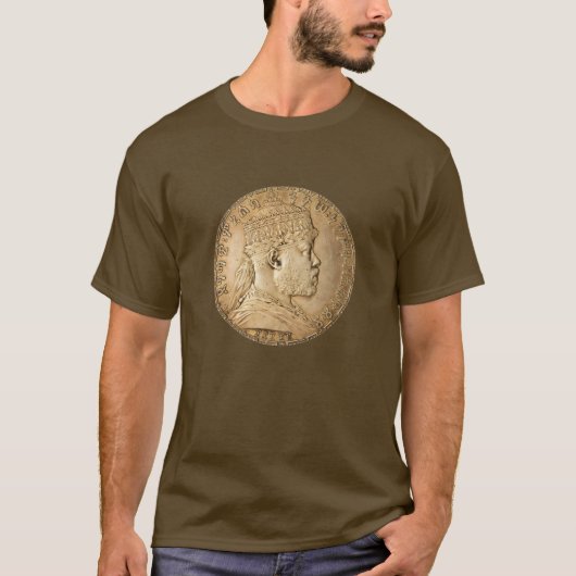 Lion of Judah Jah Army Menelik II Rasta Roots  T-shirt (Voorkant)