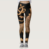 Lion of Judah - Jah Rasta - Power Yoga Leggings (Voorkant)