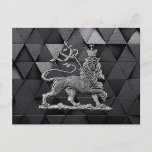 Lion of Judah Jah Rastafari Rasta Reggae Roots INI Briefkaart (Voorkant)