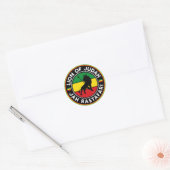Lion of Judah Jah Rastafari Rasta Reggae Roots Ronde Sticker (Envelop)