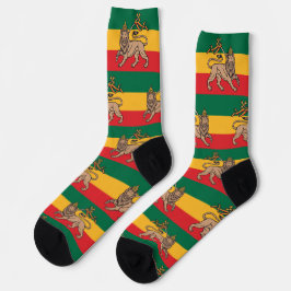 Lion of Judah Jah Rastafari Rasta Reggae Socks Sokken