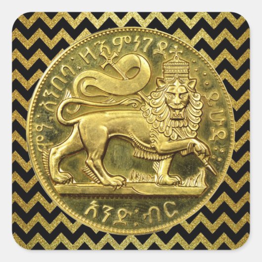 Lion of Judah Jah Rastafari Rasta Roots Sticker (Voorkant)