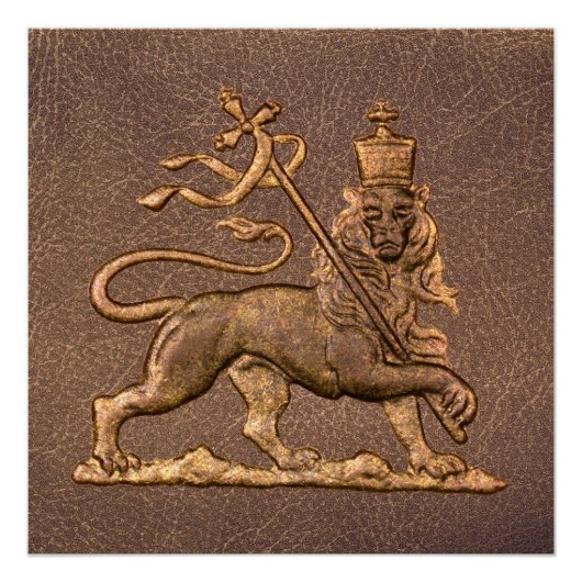 Lion of Judah Jah Rastafari Reggae Roots Poster (Voorkant)