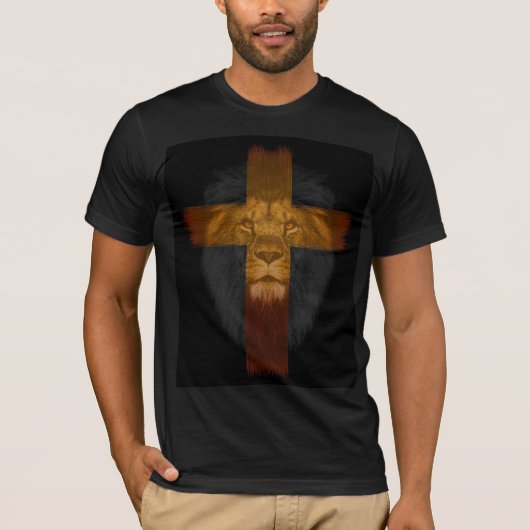 LION OF JUDAH JESUS Christelijke T-shirts (Voorkant)