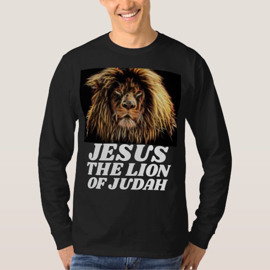 LION OF JUDAH JESUS CHRISTELIJKE T-shirts (Voorkant)