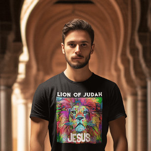 LION OF JUDAH JESUS CHRISTELIJKE T-SHIRTS