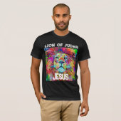LION OF JUDAH JESUS CHRISTELIJKE T-SHIRTS (Voorkant volledig)