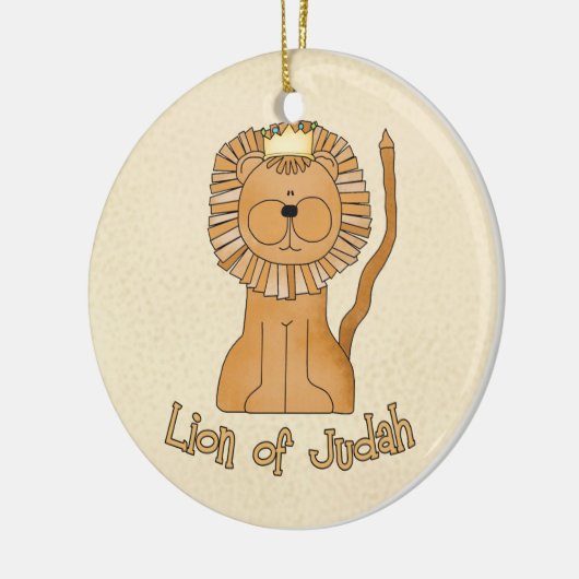 Lion of Judah Keramisch Ornament (Links)