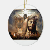 Lion of Judah Keramisch Ornament (Links)