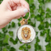 Lion of Judah Keychain - Bold Christian Strength  (Hand)