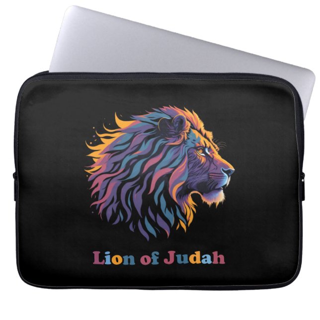 Lion of Judah Laptop Sleeve (Voorkant)