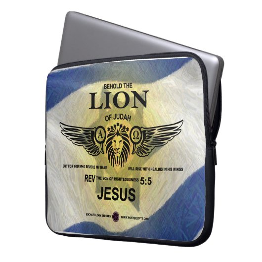 Lion of Judah Laptop Sleeve (Voorkant Links)