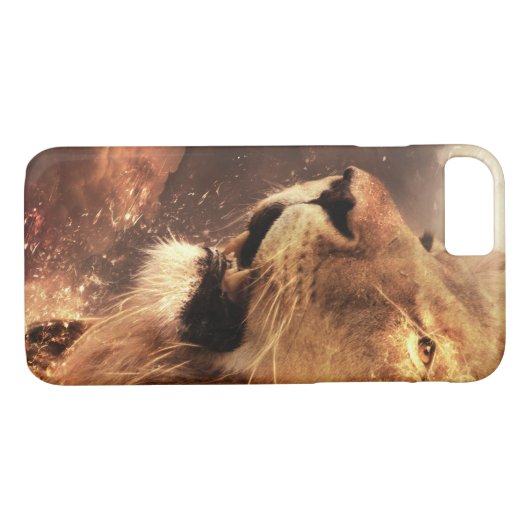 Lion of Judah - Lion - Rastafari - iPhone Case (Achterkant (Horizontaal))