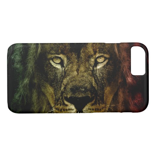 Lion of Judah - Lion - Rastafari - iPhone Case (Achterkant (Horizontaal))