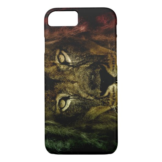 Lion of Judah - Lion - Rastafari - iPhone Case (Achterkant)