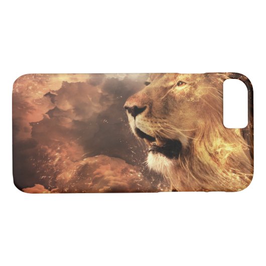 Lion of Judah - Lion - Rastafari - iPhone Case (Achterkant (Horizontaal))