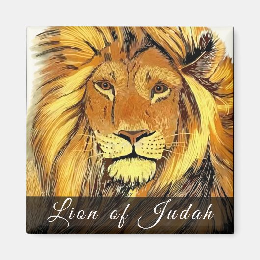Lion of Judah Magneet (Voorkant)