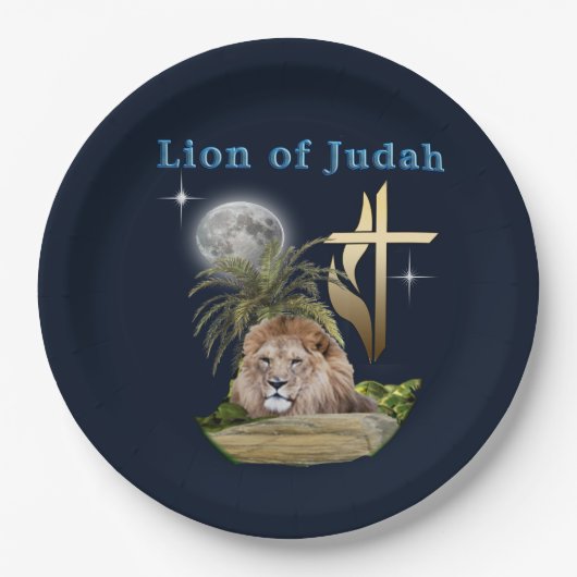 Lion of Judah Papieren Bordje (Voorkant)