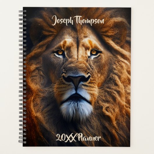 Lion Of Judah Personalized Custom Text Planner (Voorkant)