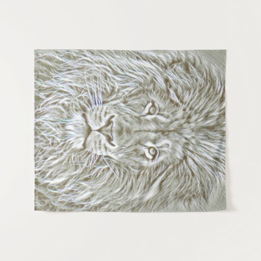 Lion of Judah Portrait Art Wandkleed (Voorkant (horizontaal))