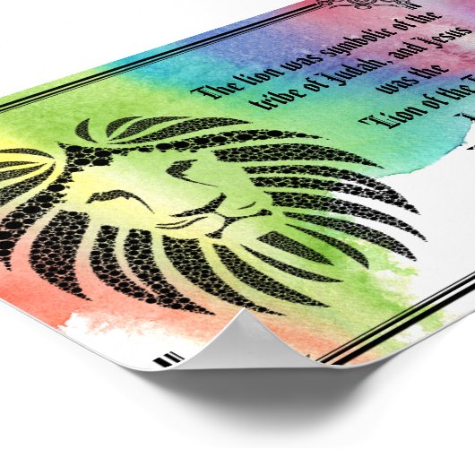 Lion of Judah Poster (Hoek)