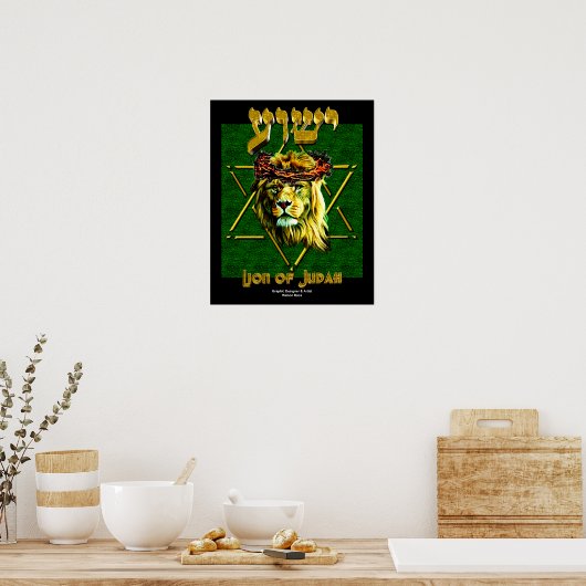 Lion of Judah Poster (Keuken)