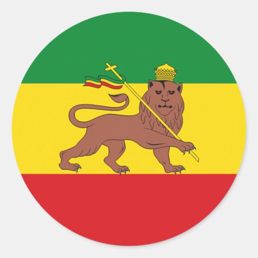 Lion of Judah Rasta Livity Roots Sticker (Voorkant)