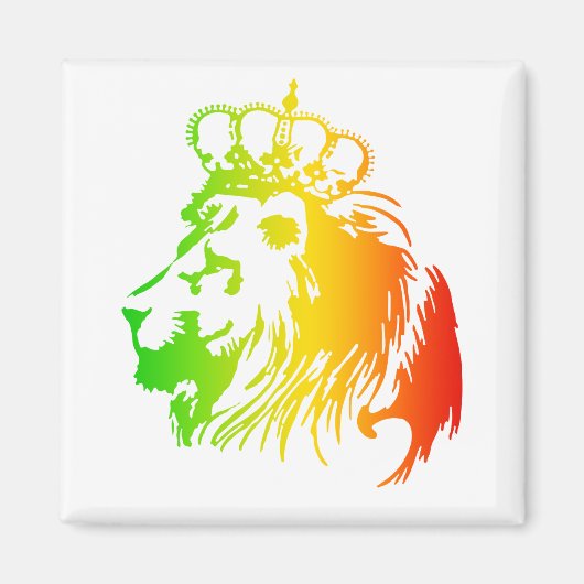 Lion Of Judah - Rasta Magneet (Voorkant)