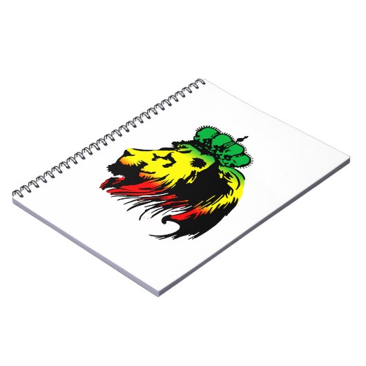 Lion of Judah Rasta Notitieboek (Linkerzijde)