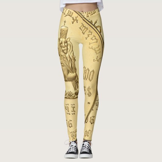 Lion of Judah - Rasta Power Yoga Leggings (Voorkant)