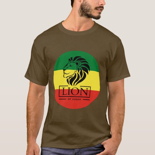 Lion of Judah - Rasta Reggae Flag - Shirt (Voorkant)