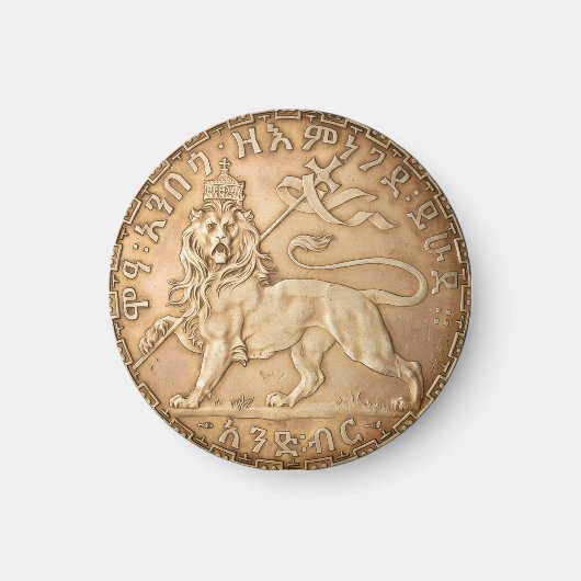 Lion of Judah Rasta Reggae Roots Jah Rastafari Magneet (Voorkant)