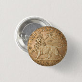 Lion of Judah Rasta Reggae Roots Jah Rastafari Ronde Button 3,2 Cm (Voorkant /achterkant)