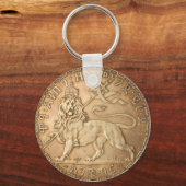 Lion of Judah Rasta Reggae Roots Jah Rastafari  Sleutelhanger (Voorkant)