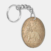 Lion of Judah Rasta Reggae Roots Jah Rastafari  Sleutelhanger (Voorkant Links)