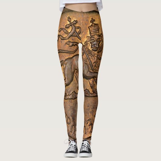 Lion of Judah - Rasta Reggae - Yoga Leggings (Voorkant)