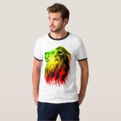 Lion Of Judah - Rasta T-shirt (Voorkant volledig)