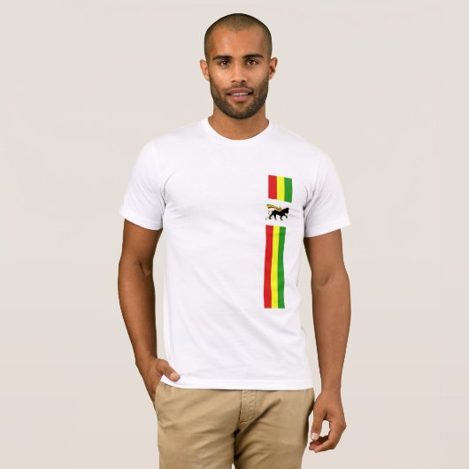 Lion Of Judah - Rasta T-shirt (Voorkant volledig)