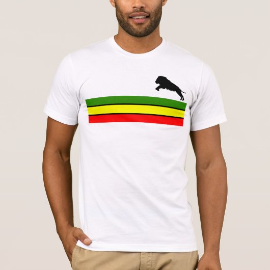 Lion Of Judah - Rasta T-shirt (Voorkant)