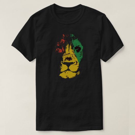 Lion Of Judah - Rasta T-shirt (Design voorkant)
