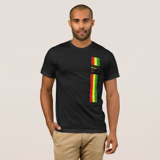 Lion Of Judah - Rasta T-shirt (Voorkant volledig)