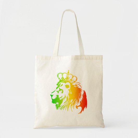 Lion Of Judah - Rasta Tote Bag (Voorkant)