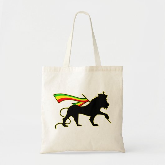 Lion Of Judah - Rasta Tote Bag (Voorkant)