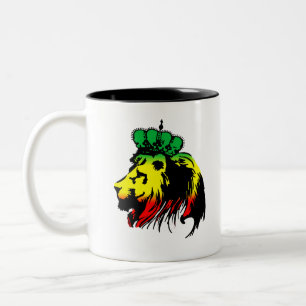 Lion of Judah Rasta Tweekleurige Koffiemok