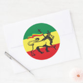 Lion of Judah - Rastafara - Jah Rastafari Sticker (Envelop)