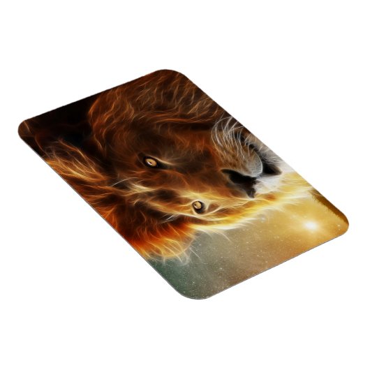 Lion of Judah - Rastafara - Reggae Rasta Magnet Magneet (Rechterzijde)