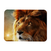 Lion of Judah - Rastafara - Reggae Rasta Magnet Magneet (Horizontaal)