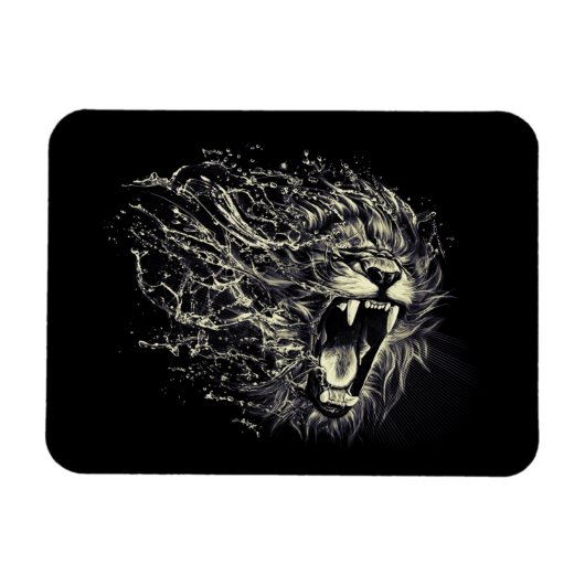 Lion of Judah - Rastafara - Reggae Rasta Magnet Magneet (Horizontaal)